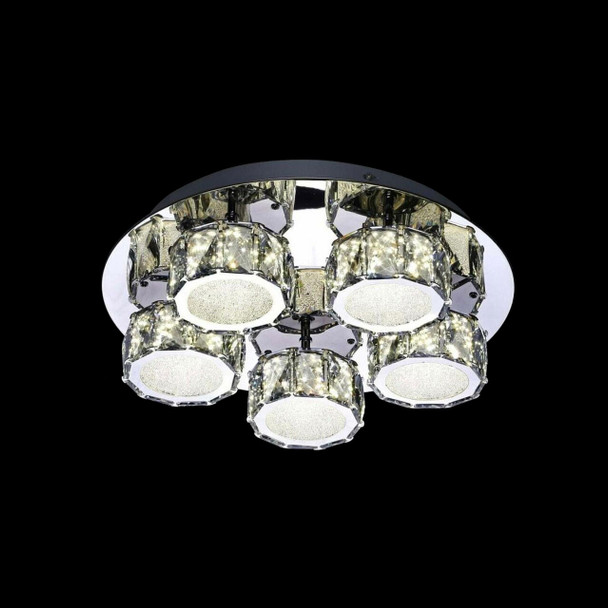 Round Crystal LED Flush Ceiling Light