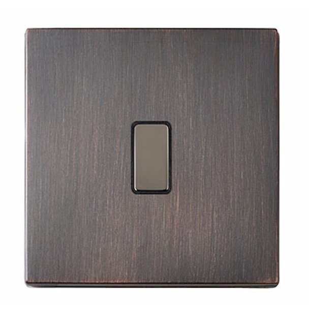 Hartland CFX Etrium Bronze 1x250W/210VA Resistive/Inductive Trailing Edge Touch Master Multi-Way Dimmer Black Nickel/Black