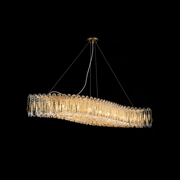 Crystal Chandelier in Gold 16 Lamps G9