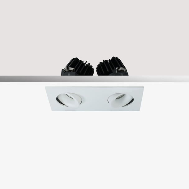 Twin Mini 12W Dimmable LED Downlight IP65 & Fire-Rated