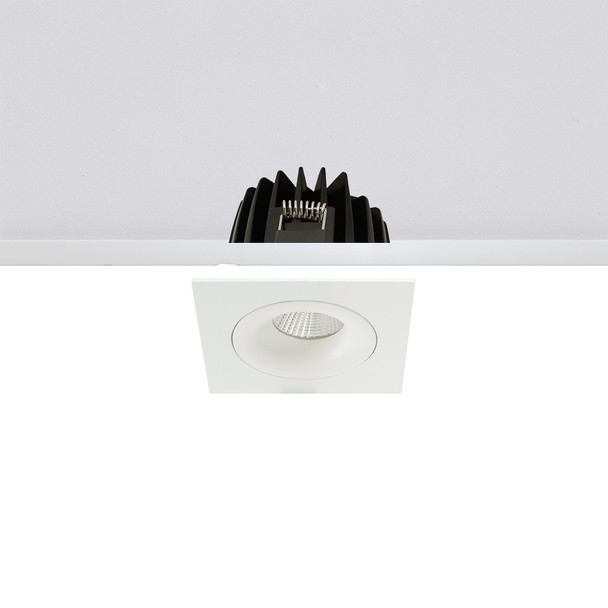 Minimalist Square Downlight LED Tiltable Dimmable IP44 10W