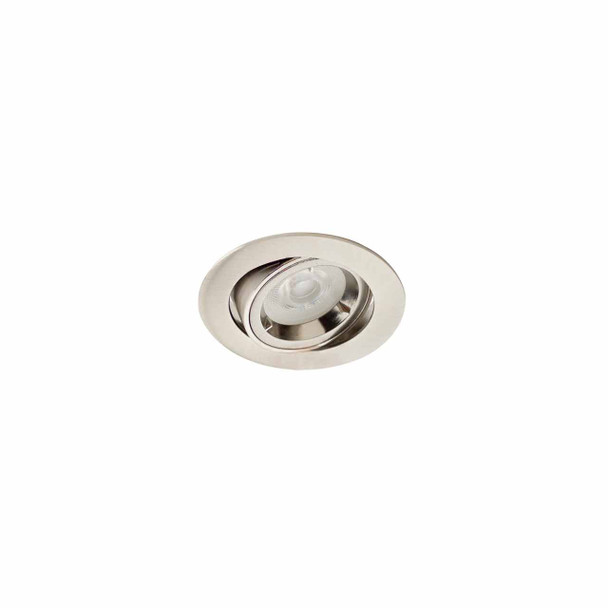 Adjustable Mini downlight in Satin Nickel Tilt