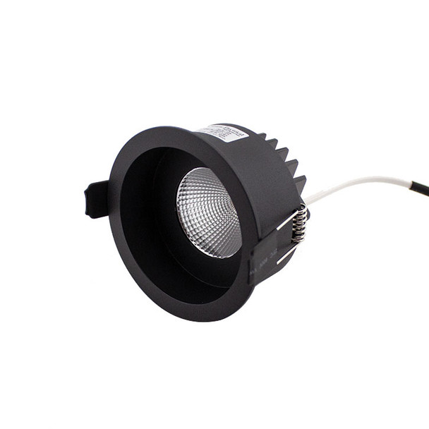 Round Baffle 10W Dimmable LED Recessed Downlight 3K IP44