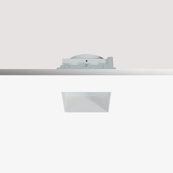 Fixed Square Trimless Recessed Downlight Matt White GU10 50w