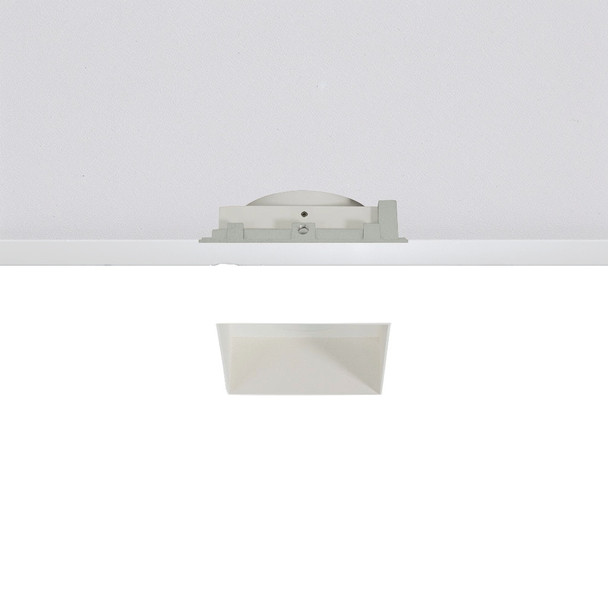 Fixed Square Trimless Recessed Downlight Matt White GU10 50w