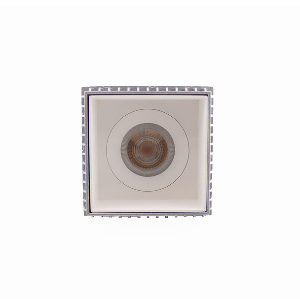 Fixed Square Trimless Recessed Downlight Matt White GU10 50w