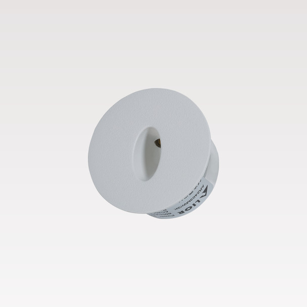 Small round low level stair light