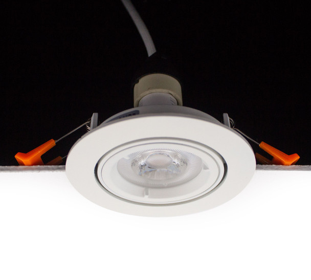 GU10 Adjustable Downlight with GU10 Holder in the Ceiling Installation