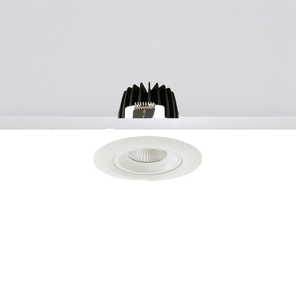 Large Tiltable Downlight Dimmable LED 3000K IP44 10W