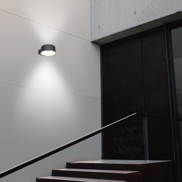 Toroidal Outdoor LED Wall Light in Black IP65