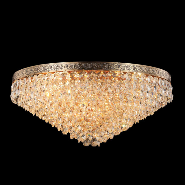 Crystal Chandelier in French Gold Finish 10x E14 Lamps 60W