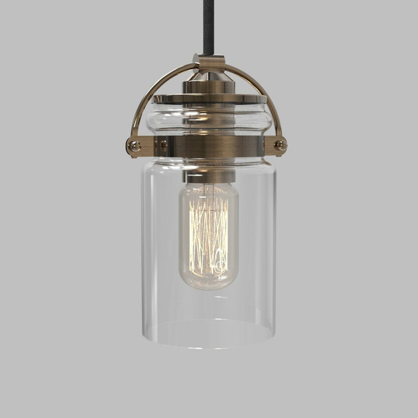 Pendant Lamp in Brushed Antique Bronze Finish
