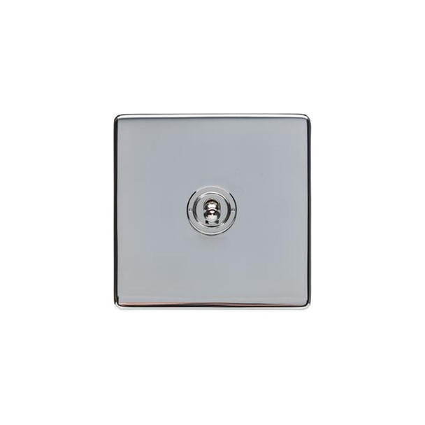 Studio Range 1 Gang Toggle Switch in Polished Chrome  - Trimless