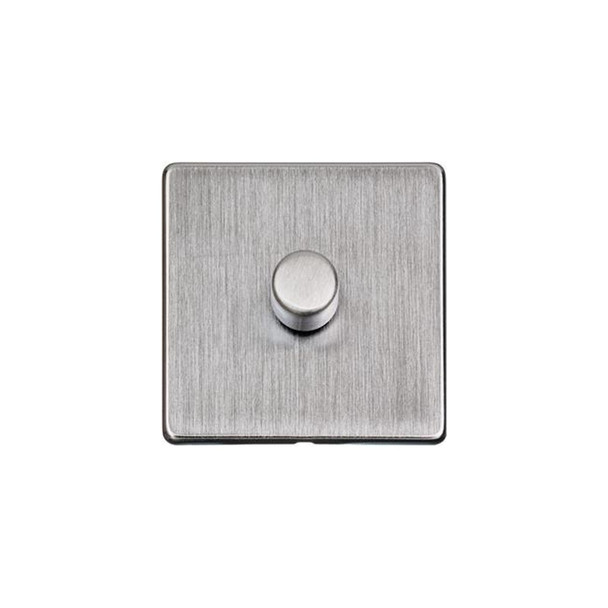 Studio Range 1 Gang Dimmer (400 watts) in Satin Chrome  - Trimless