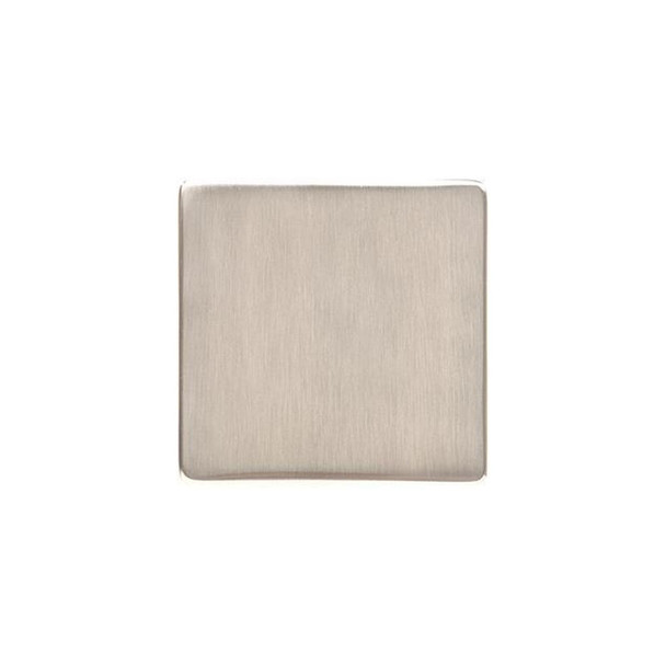 Studio Range Single Blank Plate in Satin Nickel