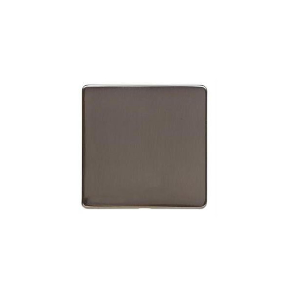 Studio Range Single Blank Plate in Polished Bronze
