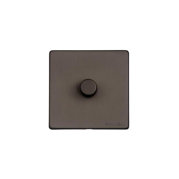 Vintage Range 1 Gang LED Dimmer in Matt Bronze