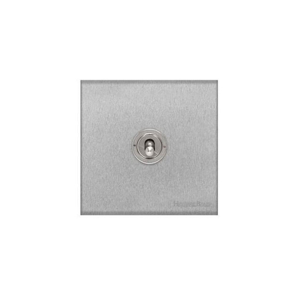 Winchester Range 1 Gang Toggle Switch in Satin Chrome  - Trimless