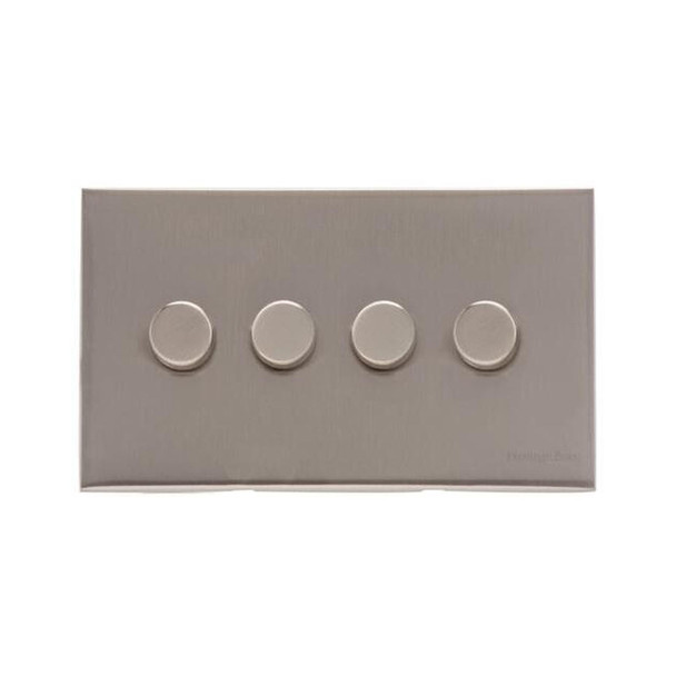 Winchester Range 4 Gang Dimmer (400 watts) in Satin Nickel  - Trimless