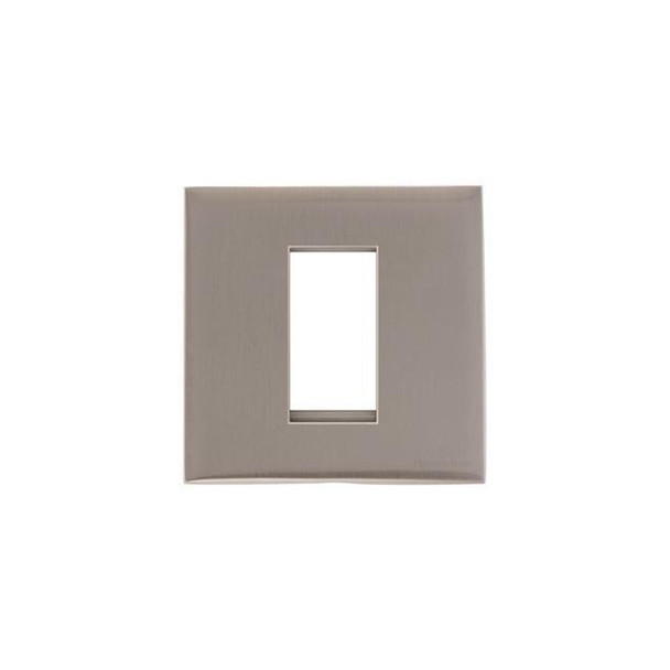 Winchester Range 1 Module Euro Plate in Satin Nickel