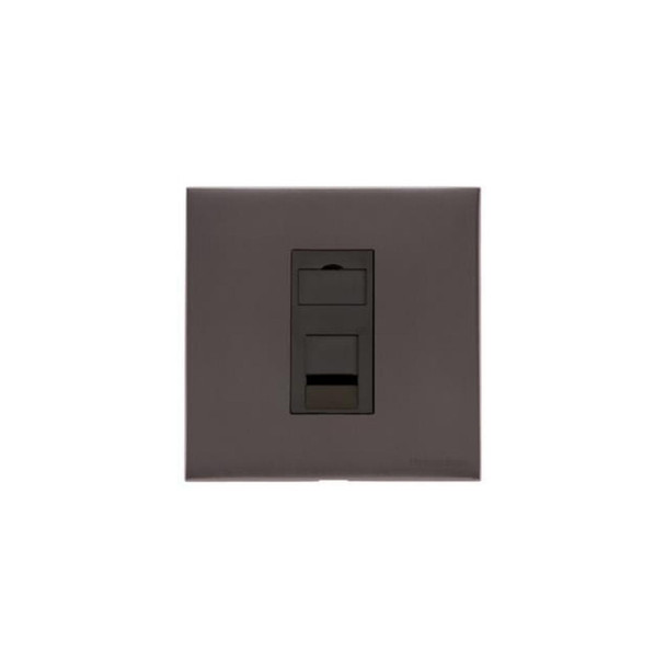 Winchester Range 1 Gang Cat 6 in Matt Bronze  - Black Trim