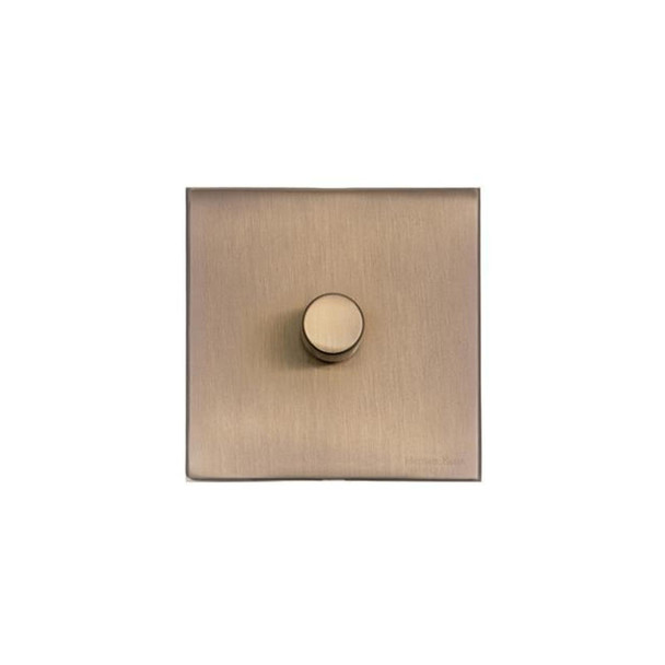 Windsor Range 1 Gang LED Dimmer in Matt Antique Brass