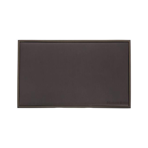 Executive Range Double Blank Plate in Matt Bronze