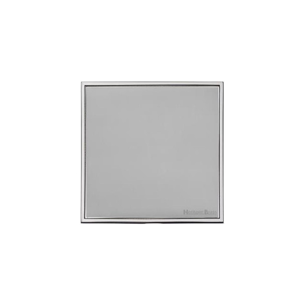 Executive Range Single Blank Plate in Polished Chrome