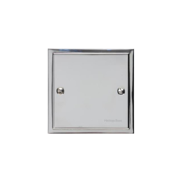 Elite Stepped Plate Range Single Blank Plate in Polished Chrome