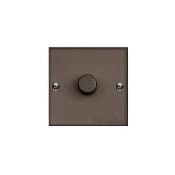 Bauhaus Range 1 Gang Dimmer (400 watts) in Matt Bronze  - Trimless