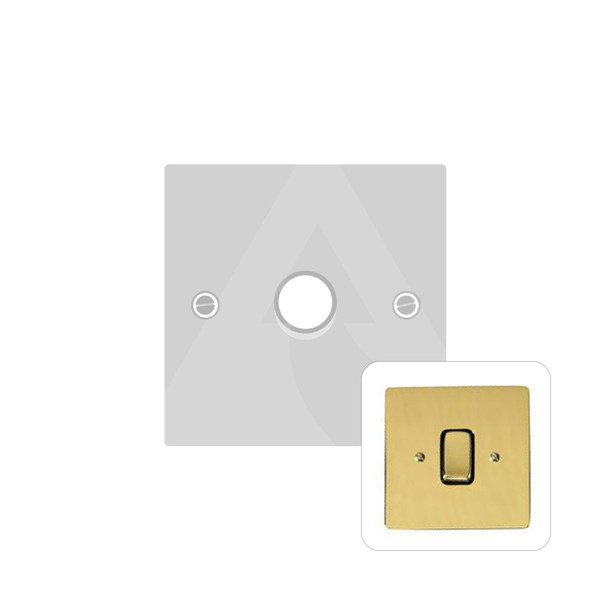 Stylist Grid Range 1 Gang Dimmer (400 watts) in Polished Brass  - Trimless