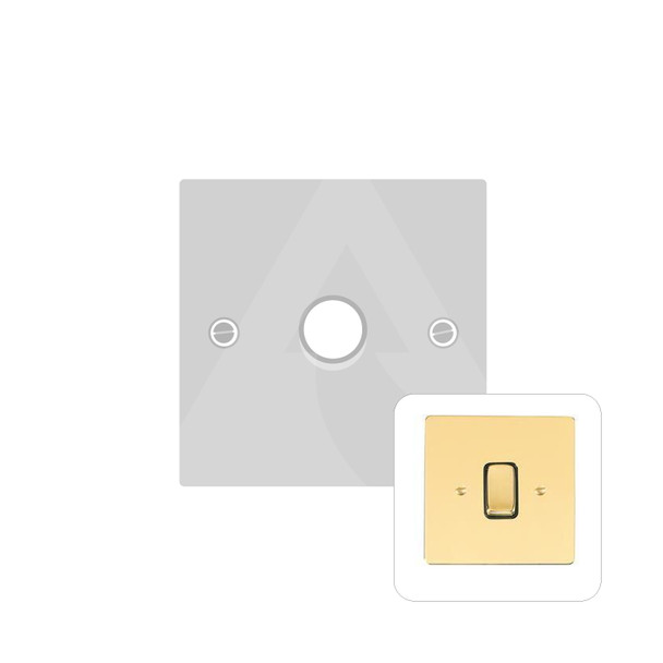 Stylist Grid Range 1 Gang Low Voltage Dimmer 250VA in Polished Brass  - Trimless