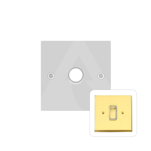 Contractor Range 1 Gang Dimmer (400 watts) in Polished Brass  - Trimless - V971/400