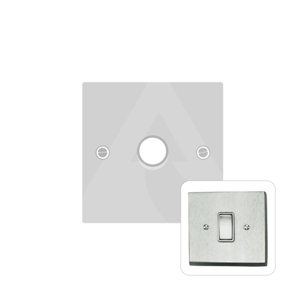 Contractor Range 1 Gang LED Dimmer in Satin Chrome  - Trimless