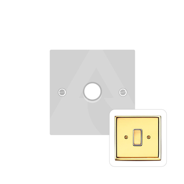 Contractor Range 1 Gang Dimmer (400 watts) in Polished Brass  - Trimless - K971/400
