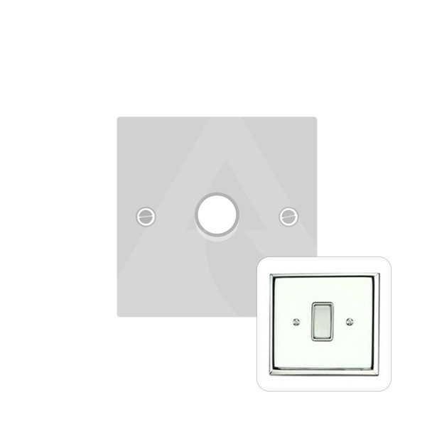 Harmony Grid Range 1 Gang Dimmer (400 watts) in Polished Chrome  - Trimless