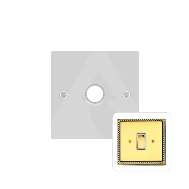 Harmony Grid Range 1 Gang Dimmer (400 watts) in Polished Brass  - Trimless - G560/400