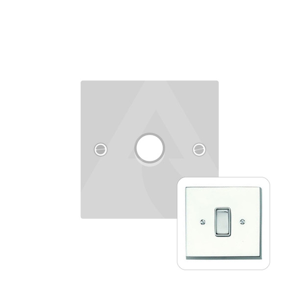 Harmony Grid Range 1 Gang LED Dimmer in Polished Chrome  - Trimless - CR560/TED
