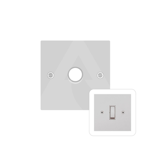 Primed White (Paintable) Range 1 Gang LED Dimmer in Primed White  - White Trim - QPW.560.TED