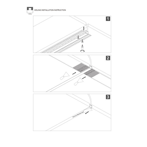 Plaster In Aluminium Profile Instruction