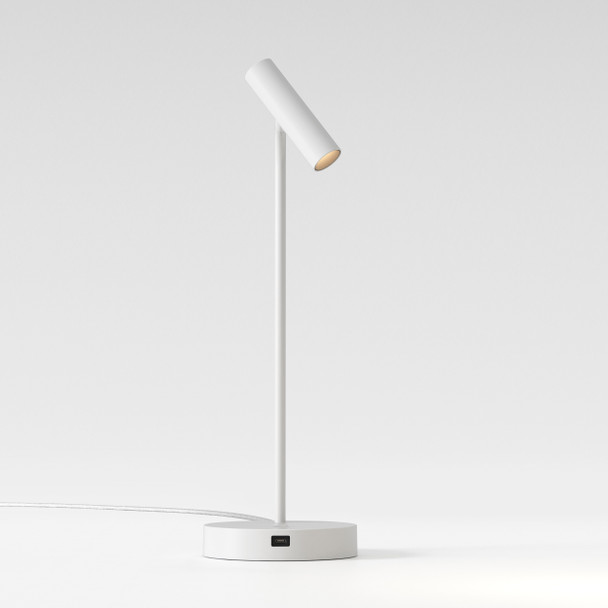 Enna Desk USB C in Matt White