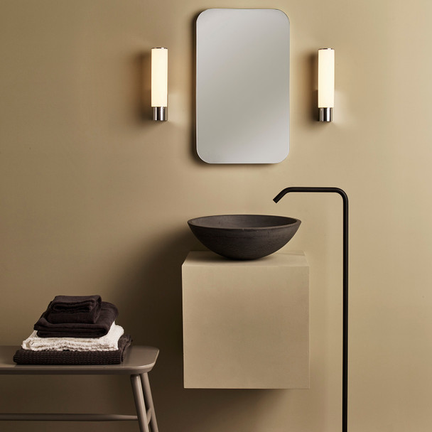 Kyoto LED in Matt Black Bathroom Wall Light IP44