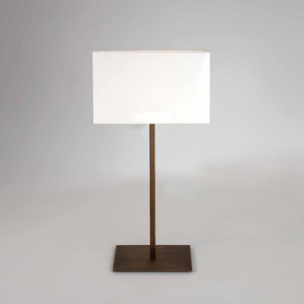 Park Lane Table Lamp with Square Base with White Square Shade