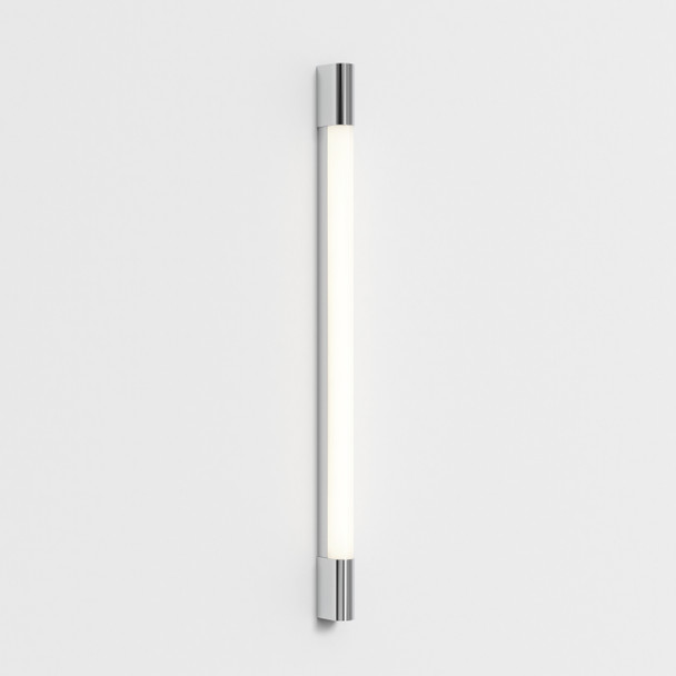 LED Bathroom Shaver Light in Polished Chrome Vertical Installation