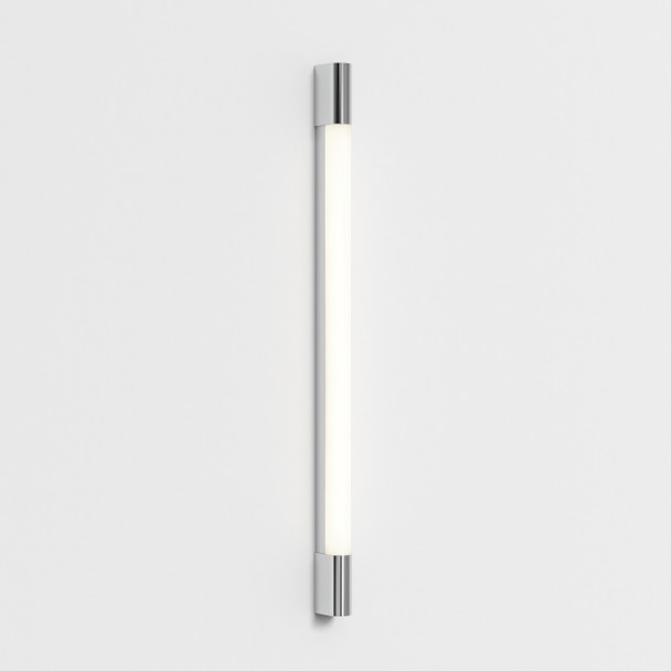 LED Bathroom Shaver Light in Polished Chrome Vertical Installation