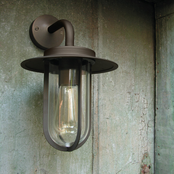 Montparnasse Wall Outdoor Light IP44 in Bronze Outdoor Installation