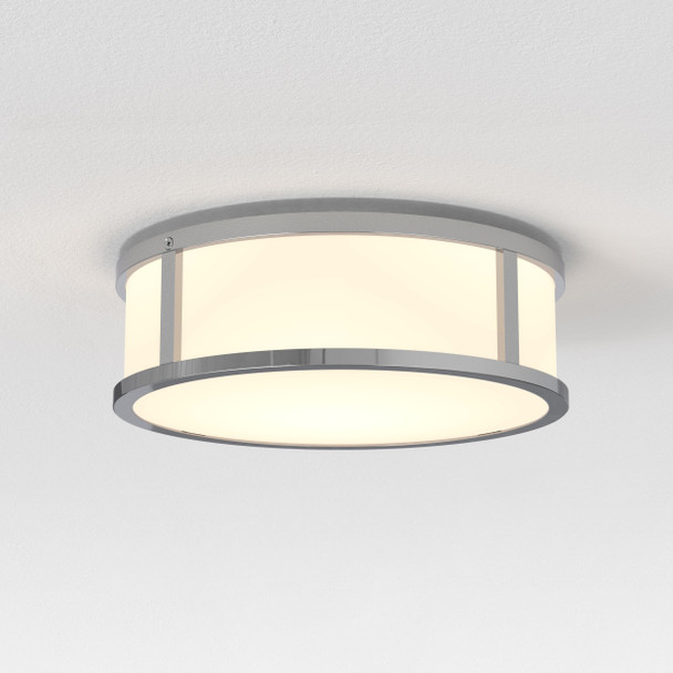 Mashiko 230 Round Bathroom Flush Ceiling Light IP44