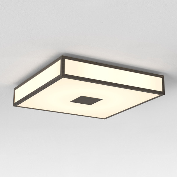 Mashiko 400 Square LED Ceiling Flush Light, Astro Bathroom Lighting