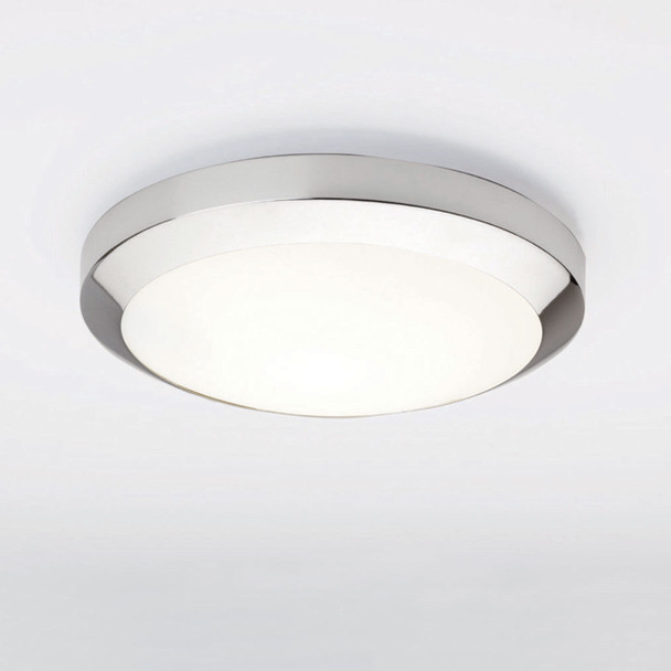 Dakota 300 in Polished Chrome Bathroom Ceiling Flush Light