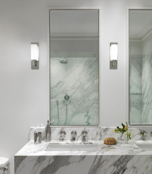 Verona in Polished Chrome Bathroom Wall Light  Bathroom Mirror Installation